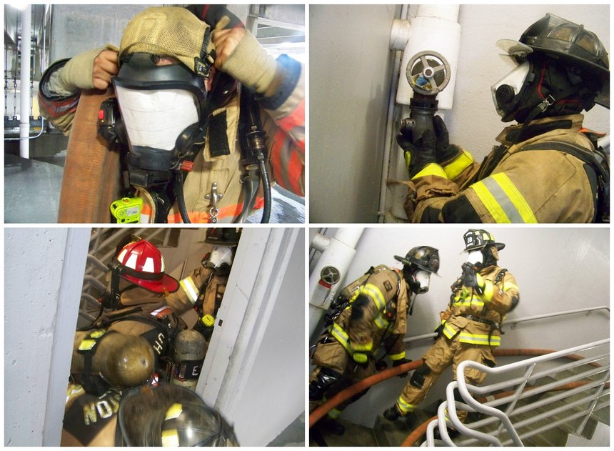 High-rise and mid-rise firefighting: Fire attack and stairwell operations