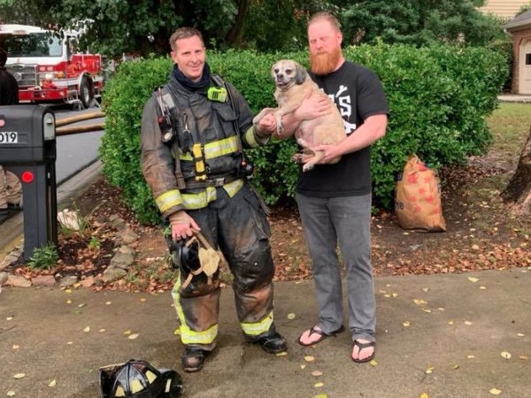 The video of the rescue, which was posted on the department Facebook page, went viral.