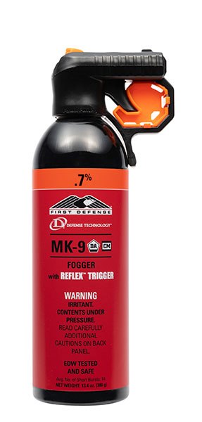 The ergonomic trigger design uses a pistol-style grip and trigger, making it more natural to grip and deploy.