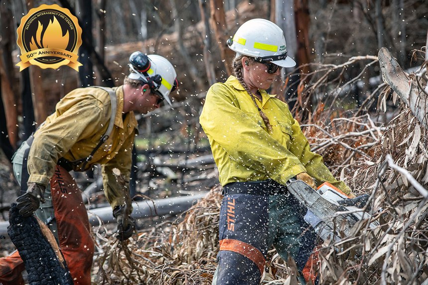 U.S. firefighters assisted firefighting efforts during the Australia brush fire crisis of 2019-2020. (Photo/NIFC)