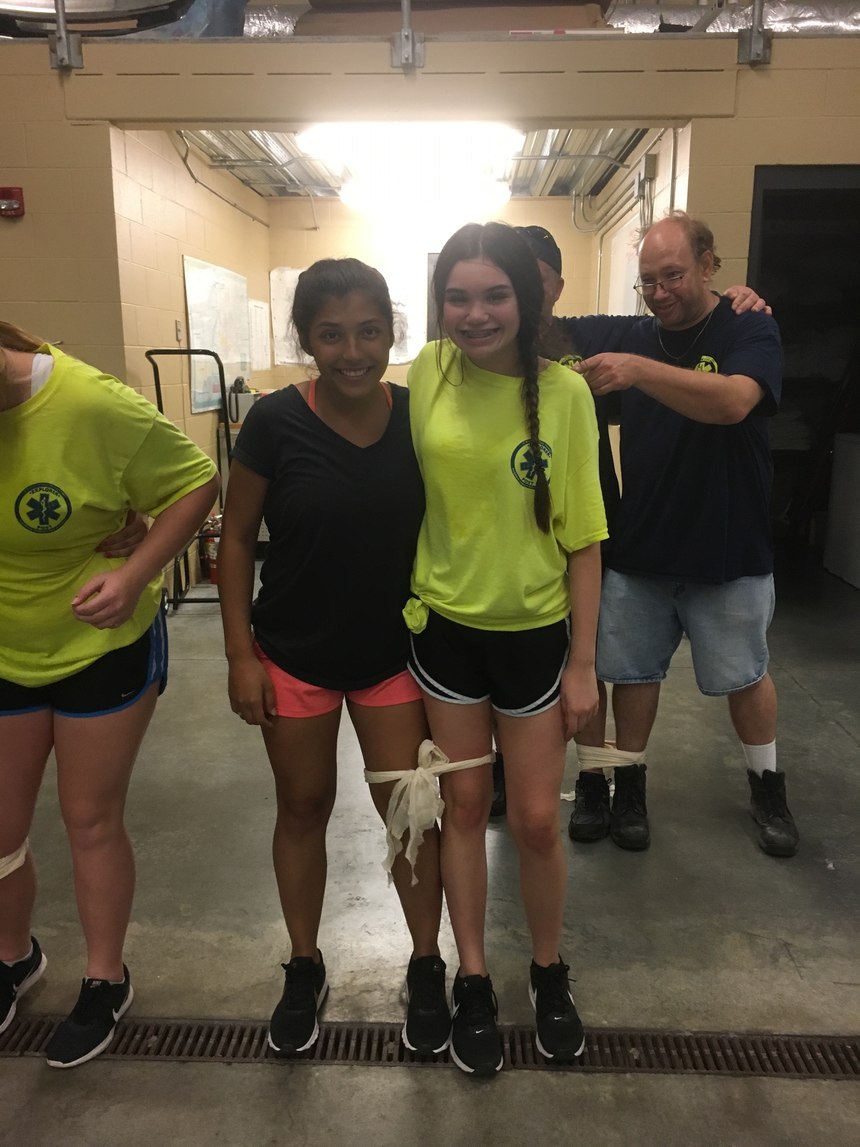 Team building exercises helped to promote unity and communication needed within EMS. (Photo/Katy Deener, Audrain Ambulance District)