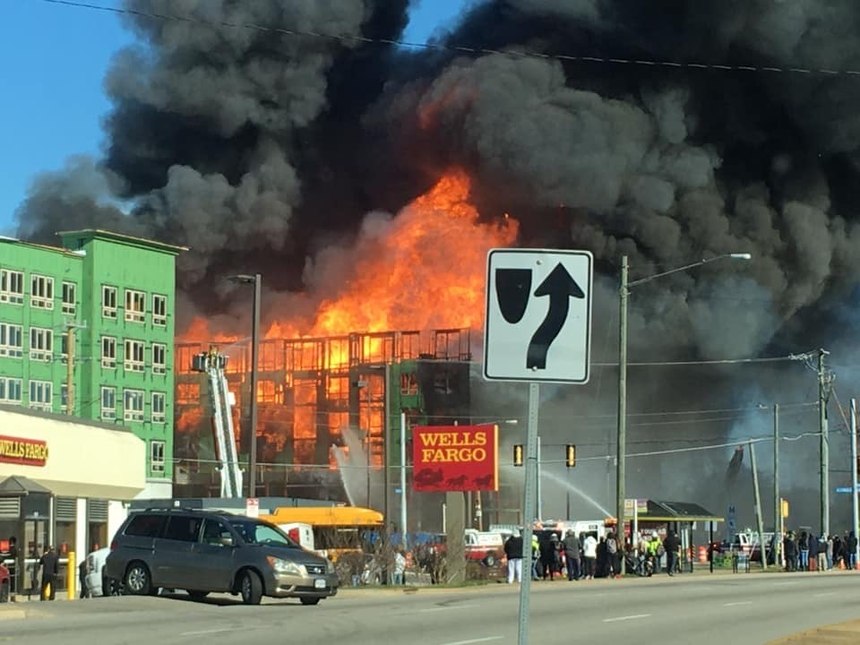 The fire ignited Saturday morning in a five-story condominium complex that was still under construction, so it lacked firewalls and sprinkler systems.