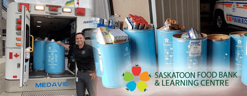 The employees of Crestline and Medavie Health West formed a partnership giving back to its local community through an employee-driven food collection.