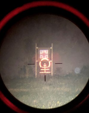 With the OWL and the Strike Eagle, I was able to discern and engage my target easily at 100 yards in total darkness.