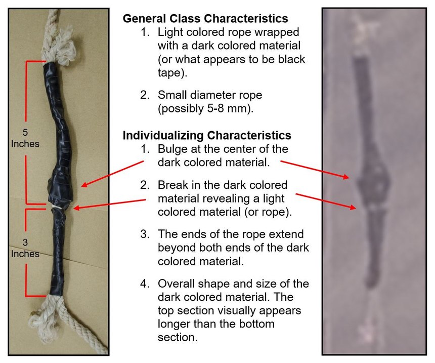 Side-by-side comparison of the halyard with a photo taken by Thomas Franklin at Ground Zero.