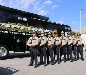 Sgt. Dason Allen said the truck has made an impact within the community and with the education and enforcement of drunk driving related behavior. (Photo/Dona Ana Sheriff's Office)