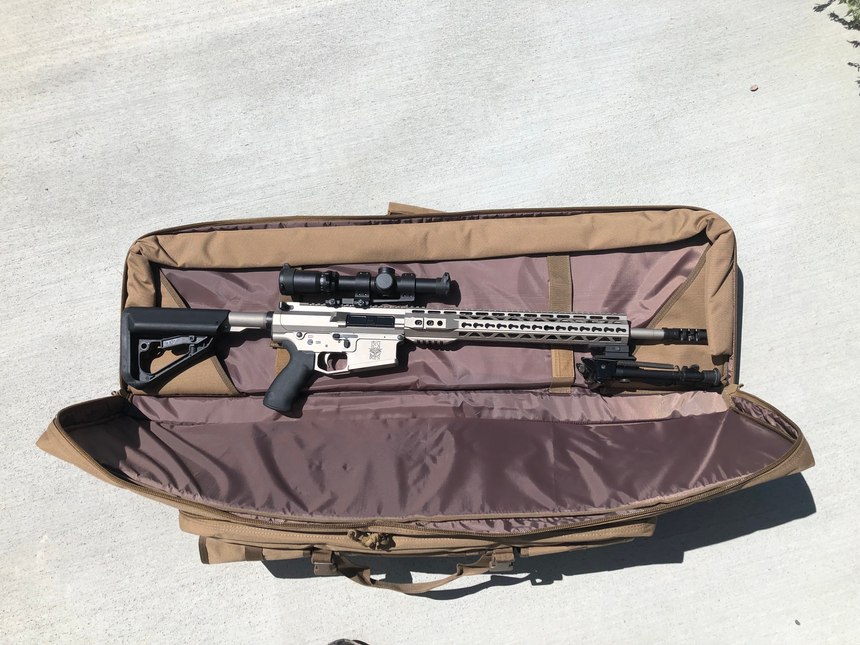The rifle arrived secured in a Drago Gear case and in pristine condition.
