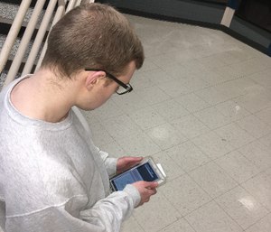 For Currey, the tablets are an escape from negativity.