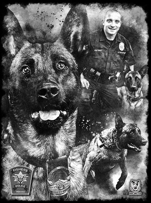The organization has created 139 portraits in honor of fallen K-9s. (Photo/K9s United)