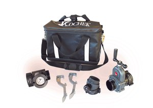 Each Kochek HiRise Kit contains two spanner wrenches, one line-pressure gauge, one 09k valve, and one 2.5” elbow.