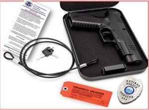 A steel locking box with a restraining cable is best when traveling by plane with your concealed carry firearm.