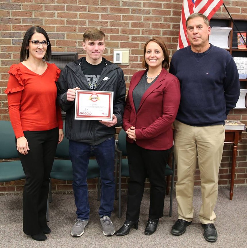 When Logan Hill learned how to do CPR two years ago at Penn High School, he never fathomed he’d be in a position to help save someone’s life. (Photo/Penn High School)