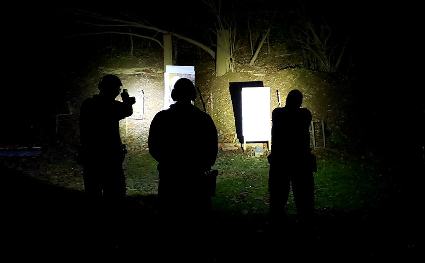 As the sun went down, we began the low-light portion of the training day began.