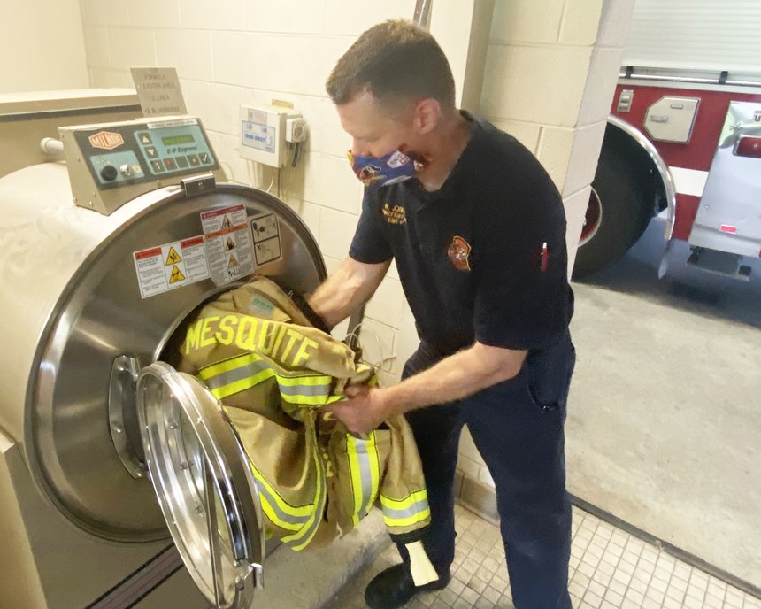 Each of the city’s fire stations now has an extractor that’s uniquely engineered to remove the cancer-causing carcinogens from bunker gear.