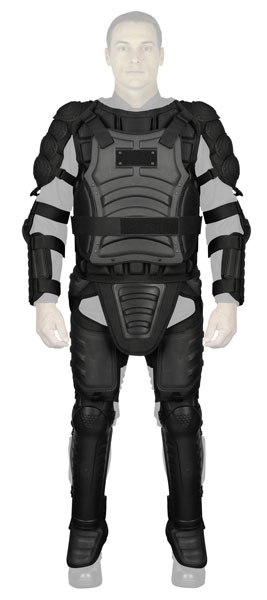 The Praetorian Riot Suit provides high impact strength and dimensional stability for protection. (Photo/Safariland Group)