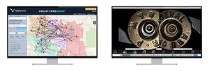 CrimeSearch maps forensic and investigative crime data, generating actionable intelligence (Left). Side-by-side view of 2 fired cartridgecasings, using BallisticSearch (Right)