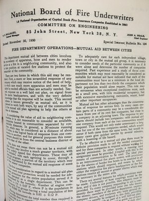 Tochterman acquired collections of personal papers and official documents, including this special interest bulletin, to preserve the institutional memory of the NBFU.