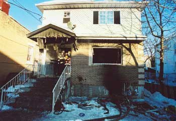 Ladder 103 Firefighter Richard Sclafani died following a response to this two-family home on Jerome Street in Brooklyn. While his crew exited the basement as the heat grew too intense, Sclafani caught his gear on a coat rack while trying to exit.