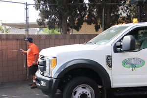 Paramount, California abates graffiti quickly to reduce crime.