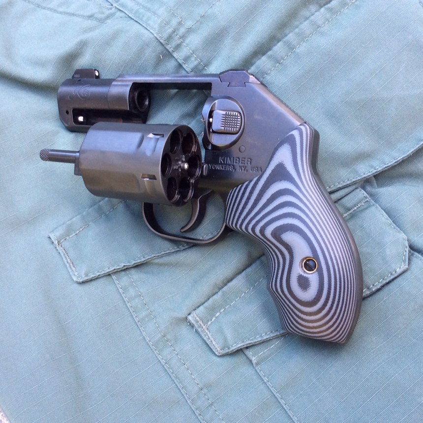 The Kimber K6s offers a 6-round capacity, while not being appreciably larger than other guns in this class. (Photo/Mike Wood)