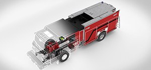The two vehicles from Pierce Manufacturing Inc. have new idle-reduction technology.