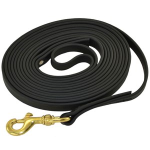 Biothane is a synthetic material similar to leather that is waterproof and flexible even below 20 degrees.