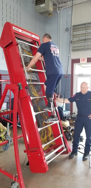 Denton (Texas) Fire/Rescue Department officials were amazed at the speed at which Firefighter Gary Weiland recovered after his amputation.