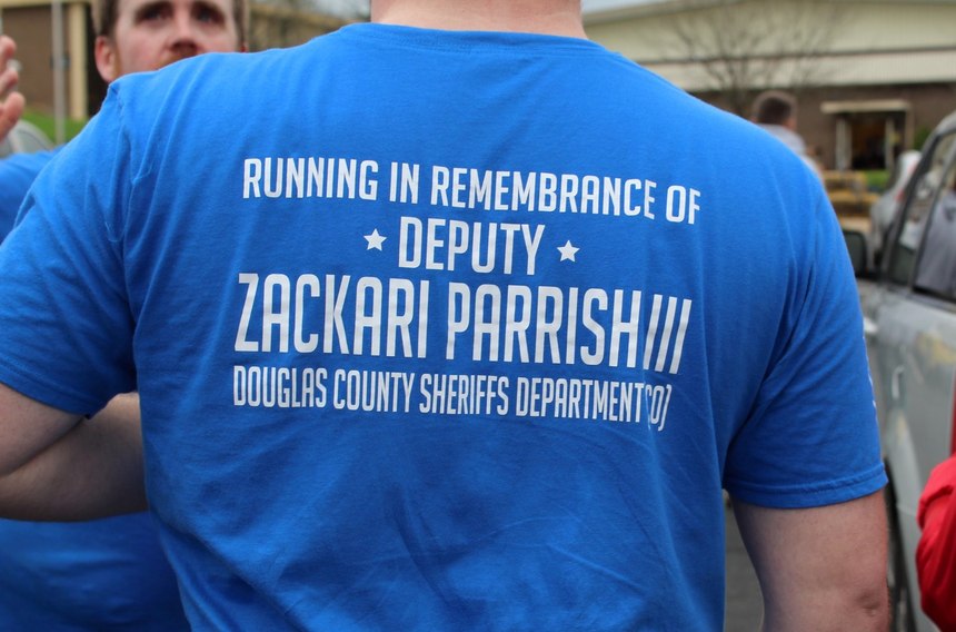 McBride is urging everyone to mark April 4, which would have been the date of the Badge of Honor run, to post a sign at their home in honor of a first responder. (Photo/Seth McBride)