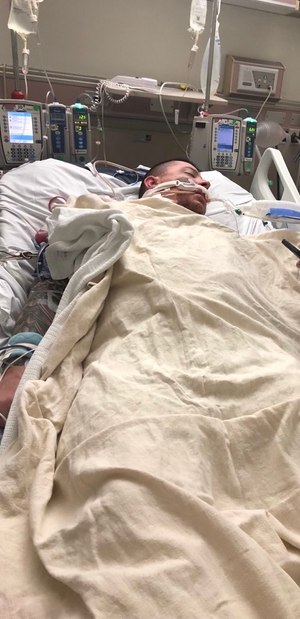 Sterrett lost a total of 32 pints of blood that day.