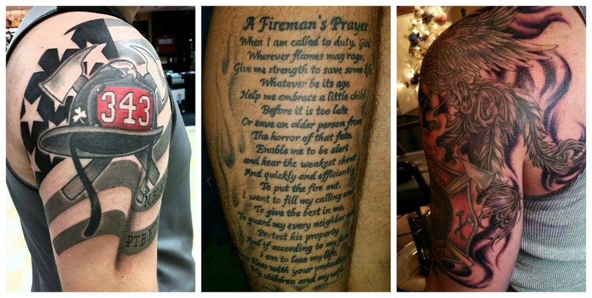 22 Firefighter Tattoos