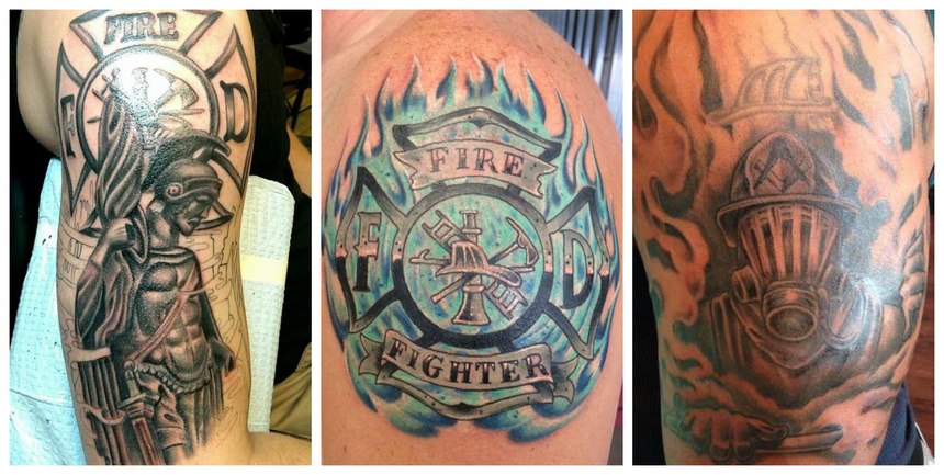 fireman prayer tattoo