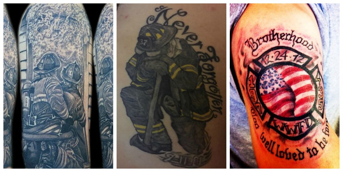 101 Amazing Firefighter Tattoo Designs You Need To See  Fire fighter  tattoos Firefighter tattoo Firefighter tattoo sleeve