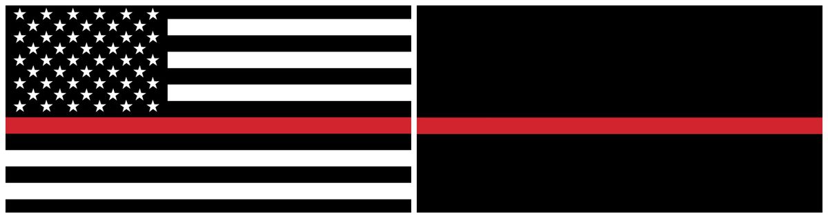 black flag with red stripe