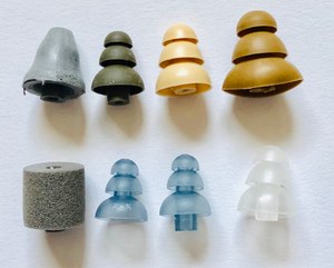 Multiple eartips are included with the Peltor (top) and Otto earpieces.
