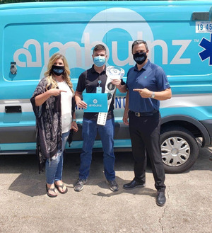 Left to right: Operations Manager Nina Mothershed; AEMT and Transport Coordinator Teddy Paquin; and General Manager Chris Tillery.