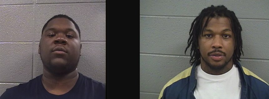 Inmates Sharelle Sims, left, and Dante Jeffries.
