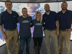The principal and vice principals from Syracuse High School, about 30 miles north of Salt Lake City, experienced firsthand, through virtual reality simulation, the “tense, uncertain and rapidly evolving” environment of an active shooter on a school campus. (image/Utah AG Training Center)