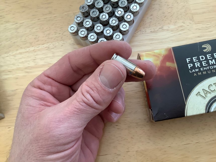 The final inspection is tactile and visual, as you handle each cartridge prior to loading it in the magazine.