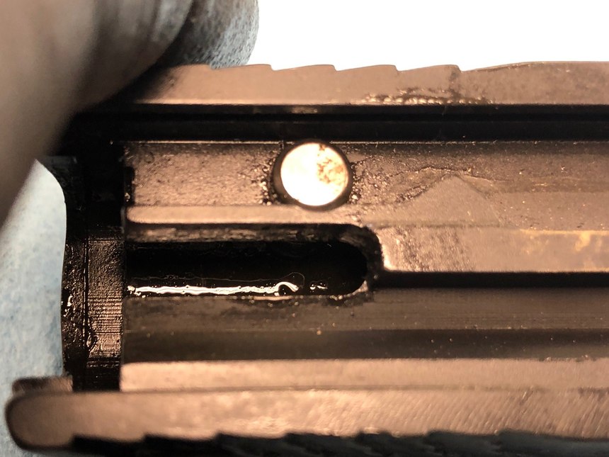 Inspections revealed that many striker-fired pistols had contaminated striker channels, which caused failures to fire.