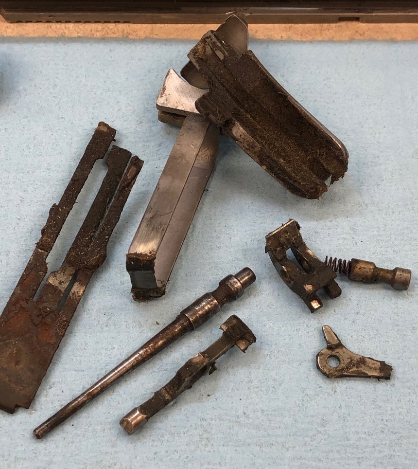 Some of these neglected parts were not salvageable and had to be replaced to get the gun operational again.