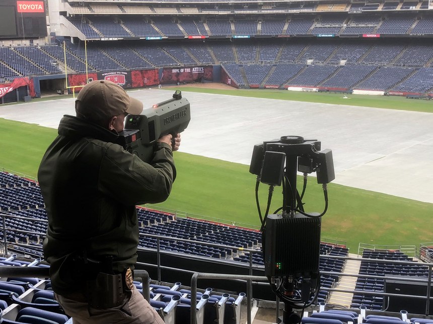 Students got to work with the latest counter-drone technology as part of the program,