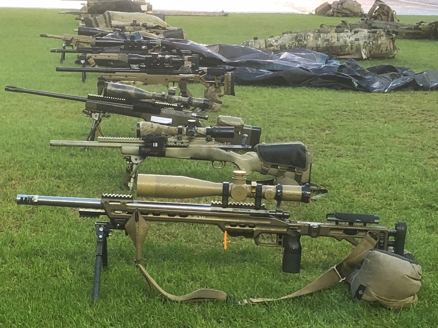 Students trained with a diverse array of rifles and learned to shoot all of them better.