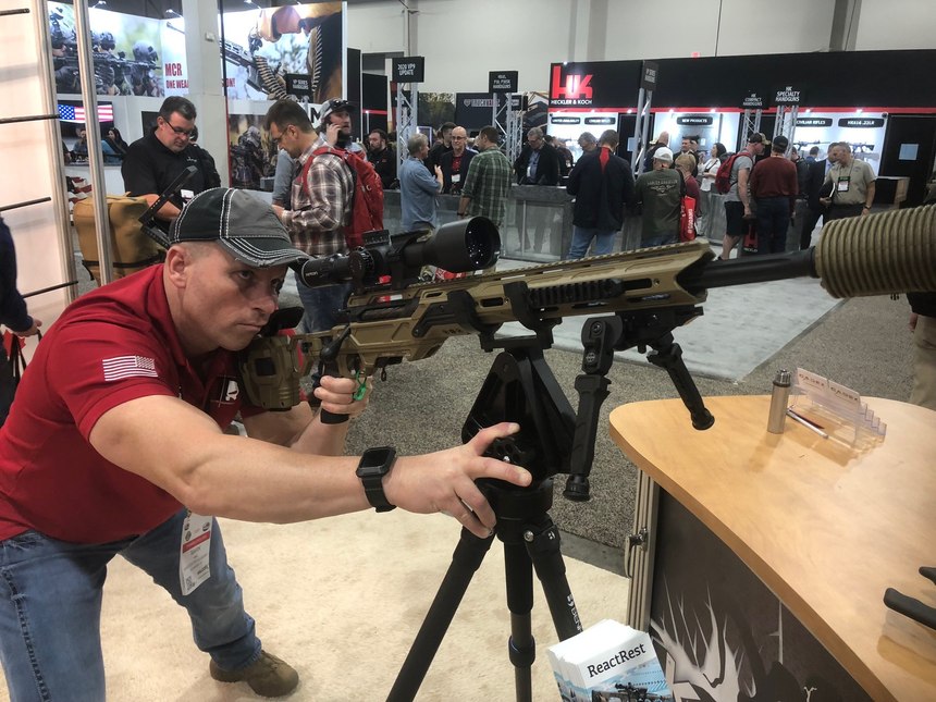 Securing large public venues places increased demands on police snipers, who must be able to hit more distant targets with greater authority and speed. The modular, multi-caliber rifle is an important tool to achieve this goal.