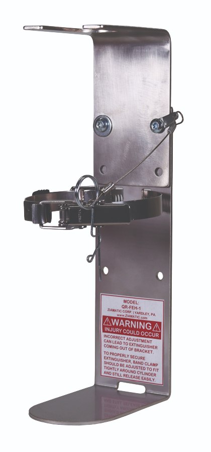 The Fire Extinguisher Holder was specially-engineered to protect personnel in the event of a collision or rollover event.