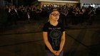 19-year-old girl shields Ferguson police from protesters