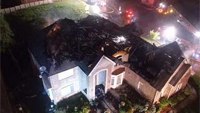 Firefighters use drone to battle house fire