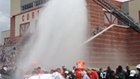 NY Jets use fire truck to complete ice bucket challenge