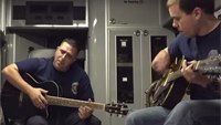 EMTs record 'My Kinda Party' cover in ambulance 