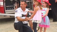 Firefighters meet kids they saved in collapse