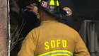 Calif. firefighter injured after falling through roof